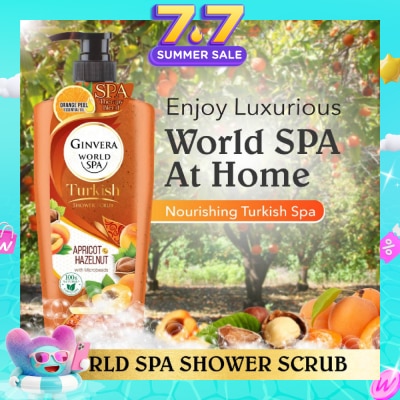 GINVERA - World Spa Turkish Apricot & Hazelnut Shower Scrub 750ml