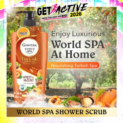 GINVERA - World Spa Turkish Apricot & Hazelnut Shower Scrub 750ml image