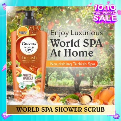 GINVERA World Spa Turkish Apricot & Hazelnut Shower Scrub 750ml