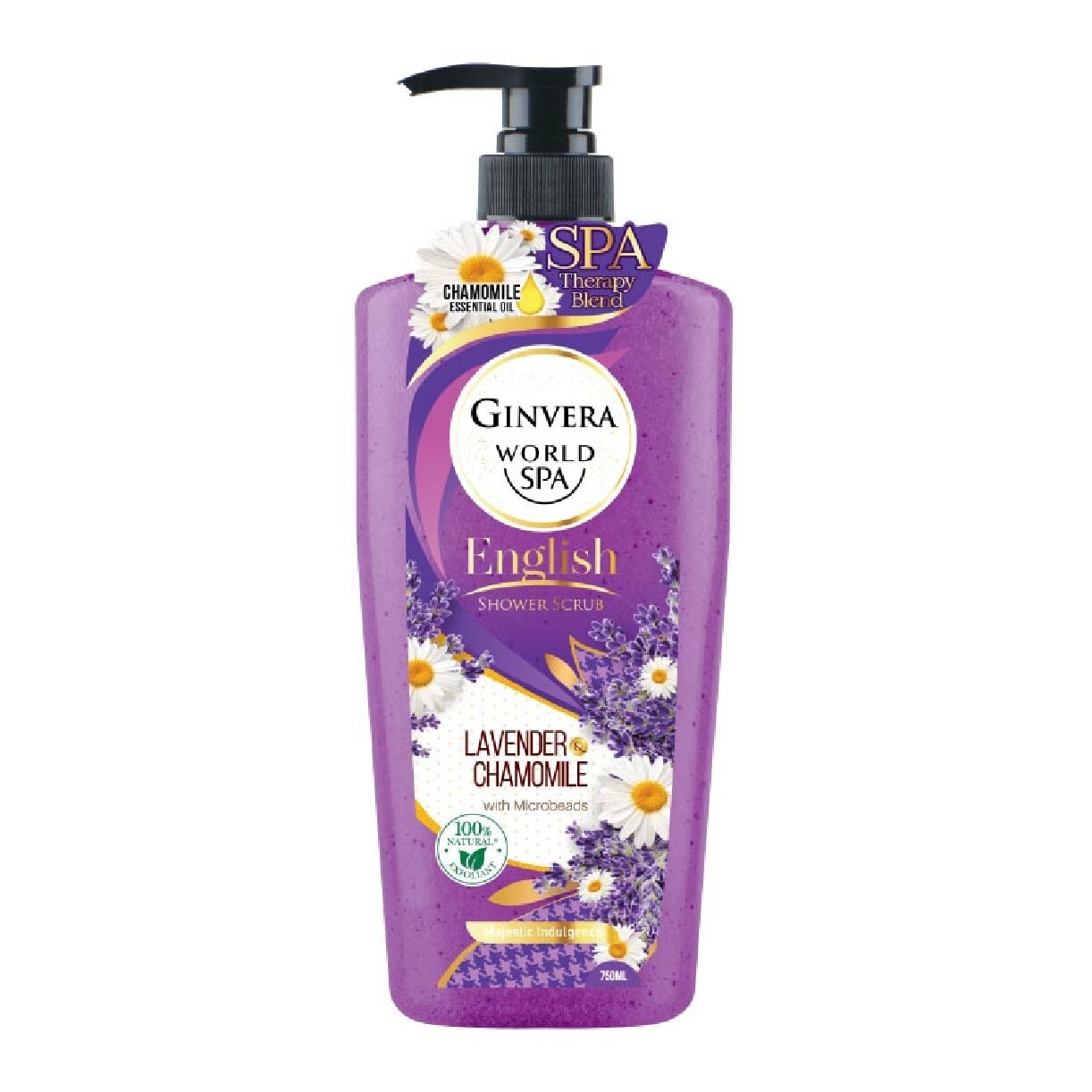 World Spa Lavender & Chamomile English Shower Scrub 750ML