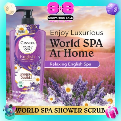 GINVERA - World Spa Lavender & Chamomile English Shower Scrub 750ML