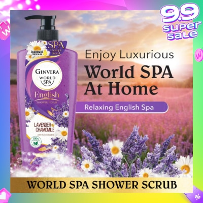 GINVERA World Spa Lavender & Chamomile English Shower Scrub 750ML