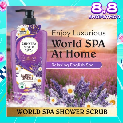 GINVERA World Spa Lavender & Chamomile English Shower Scrub 750ML