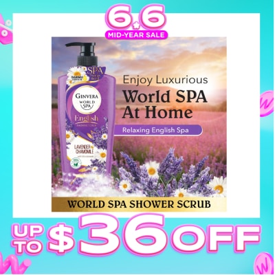 GINVERA - World Spa Lavender & Chamomile English Shower Scrub 750ML