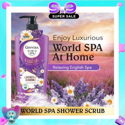 GINVERA - World Spa Lavender & Chamomile English Shower Scrub 750ML image