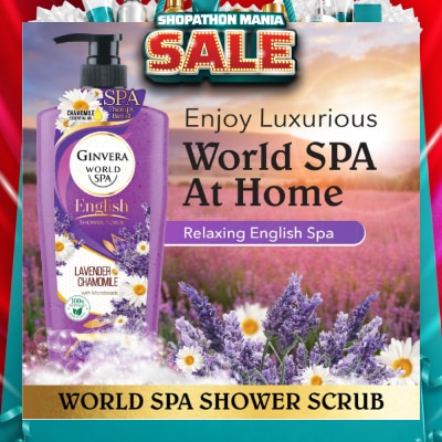 GINVERA - World Spa Lavender & Chamomile English Shower Scrub 750ML