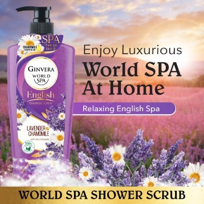 GINVERA World Spa Lavender & Chamomile English Shower Scrub 750ML