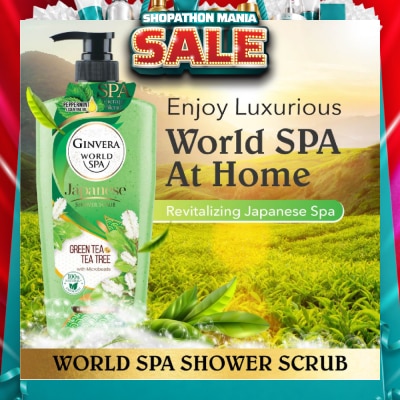GINVERA - World Spa Japanese Green Tea & Tea Tree Shower Scrub 750ml