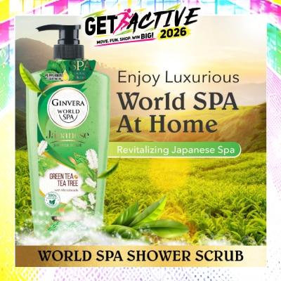 GINVERA - World Spa Japanese Green Tea & Tea Tree Shower Scrub 750ml image