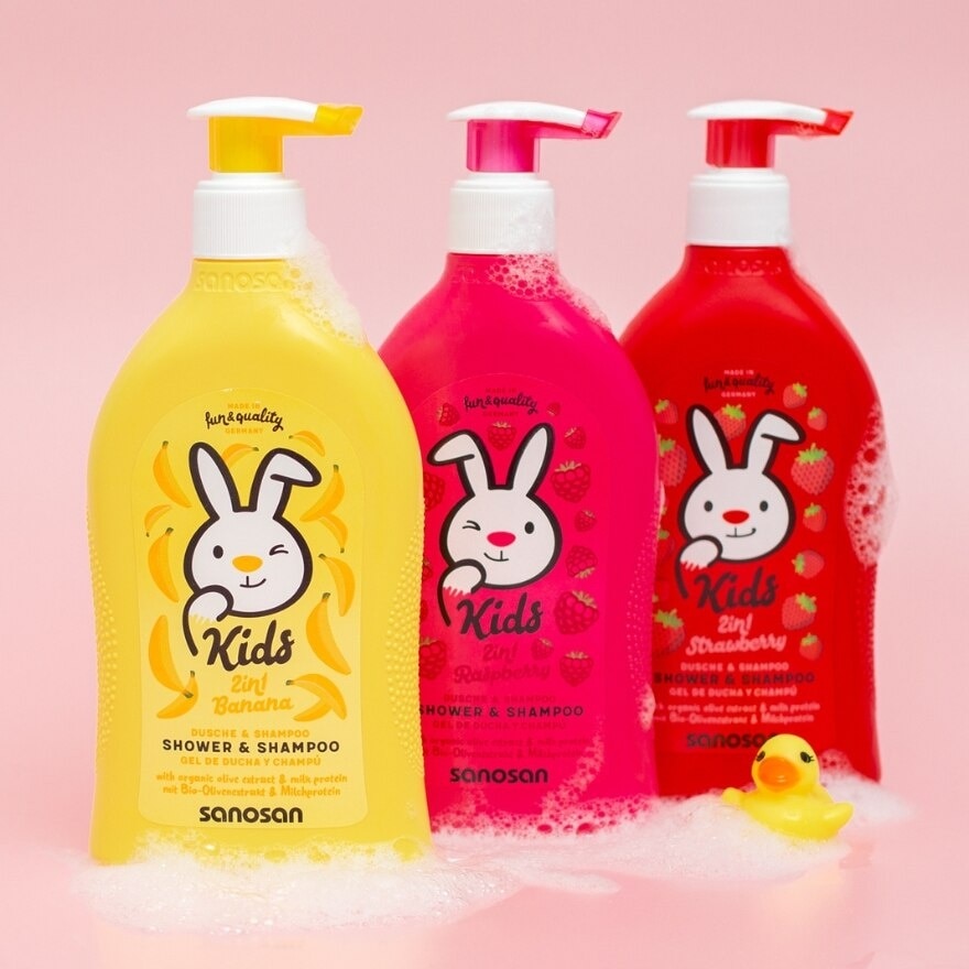 2 in 1 Kids Shower & Shampoo Banana 400ml