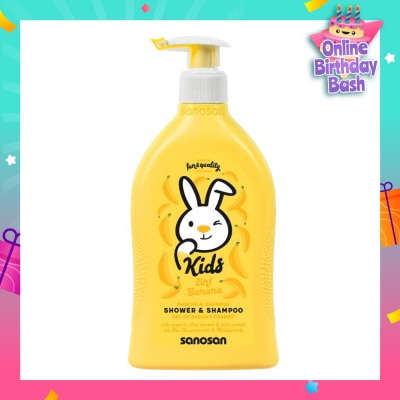 SANOSAN 2 in 1 Kids Shower & Shampoo Banana 400ml