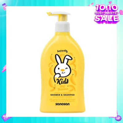 SANOSAN 2 in 1 Kids Shower & Shampoo Banana 400ml