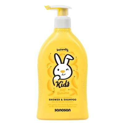 SANOSAN 2 in 1 Kids Shower & Shampoo Banana 400ml