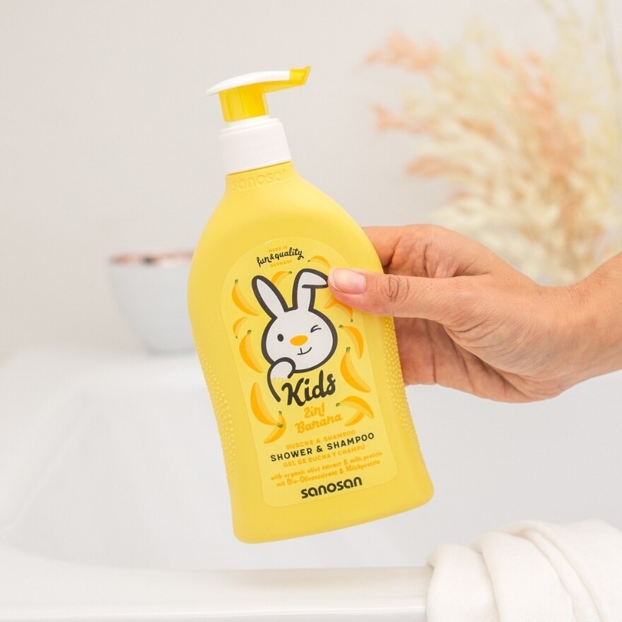 2 in 1 Kids Shower & Shampoo Banana 400ml