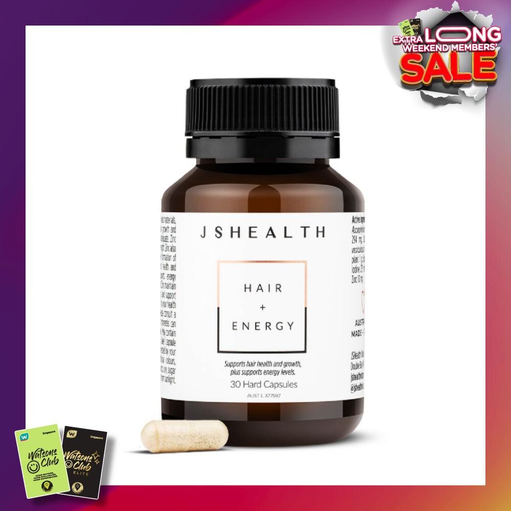 Hair + Energy Vitamin Hard Capsule (To Support Hair Health & Growth & Energy Levels) 30s