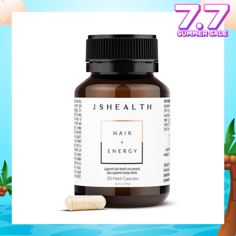 Hair + Energy Vitamin Hard Capsule (To Support Hair Health & Growth & Energy Levels) 30s
