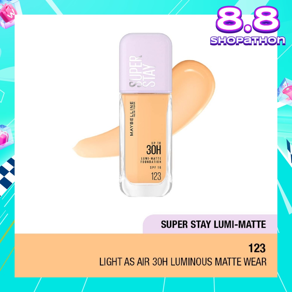 MAYBELLINE Superstay Lumi Matte Foundation 123 142g