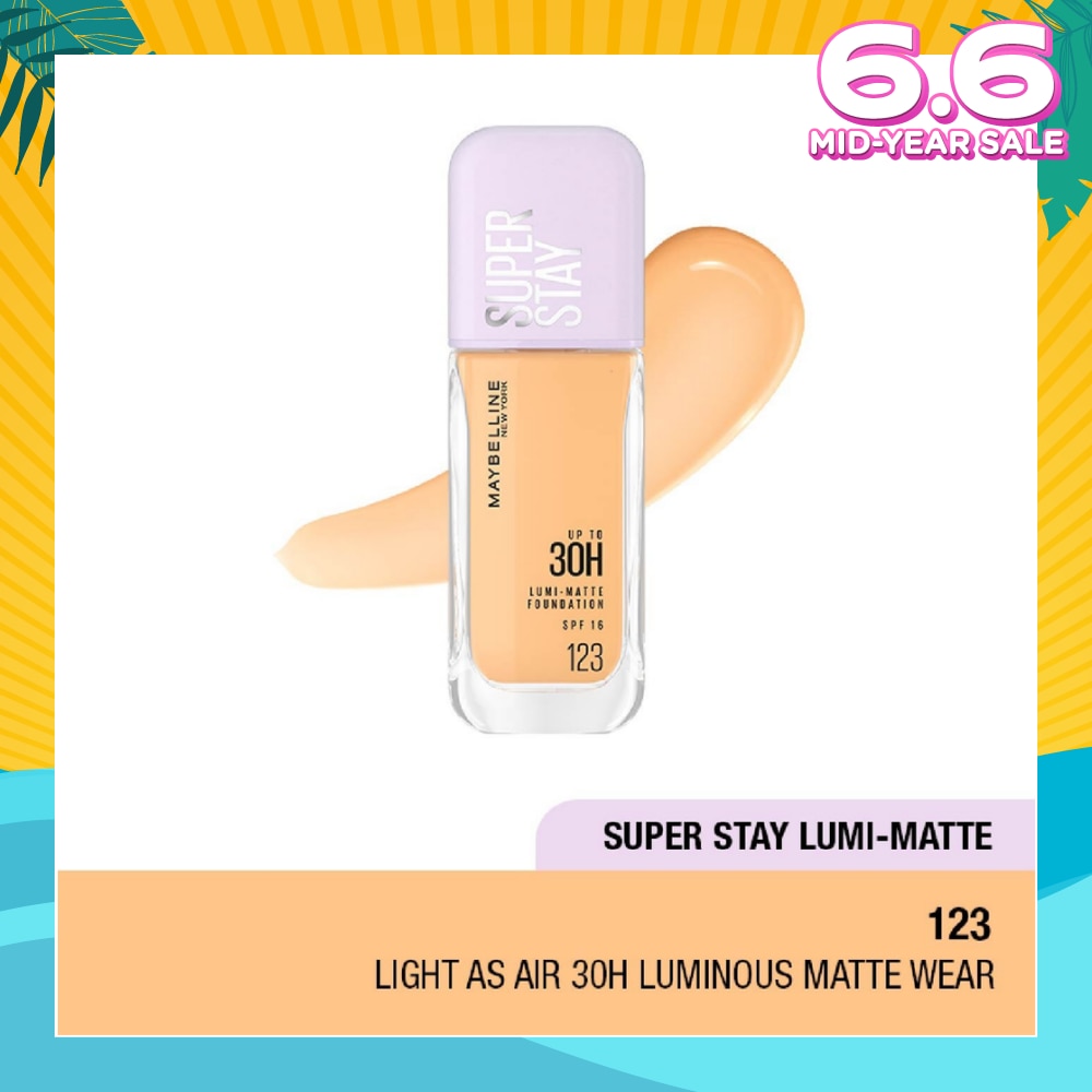 MAYBELLINE Superstay Lumi Matte Foundation 123 142g