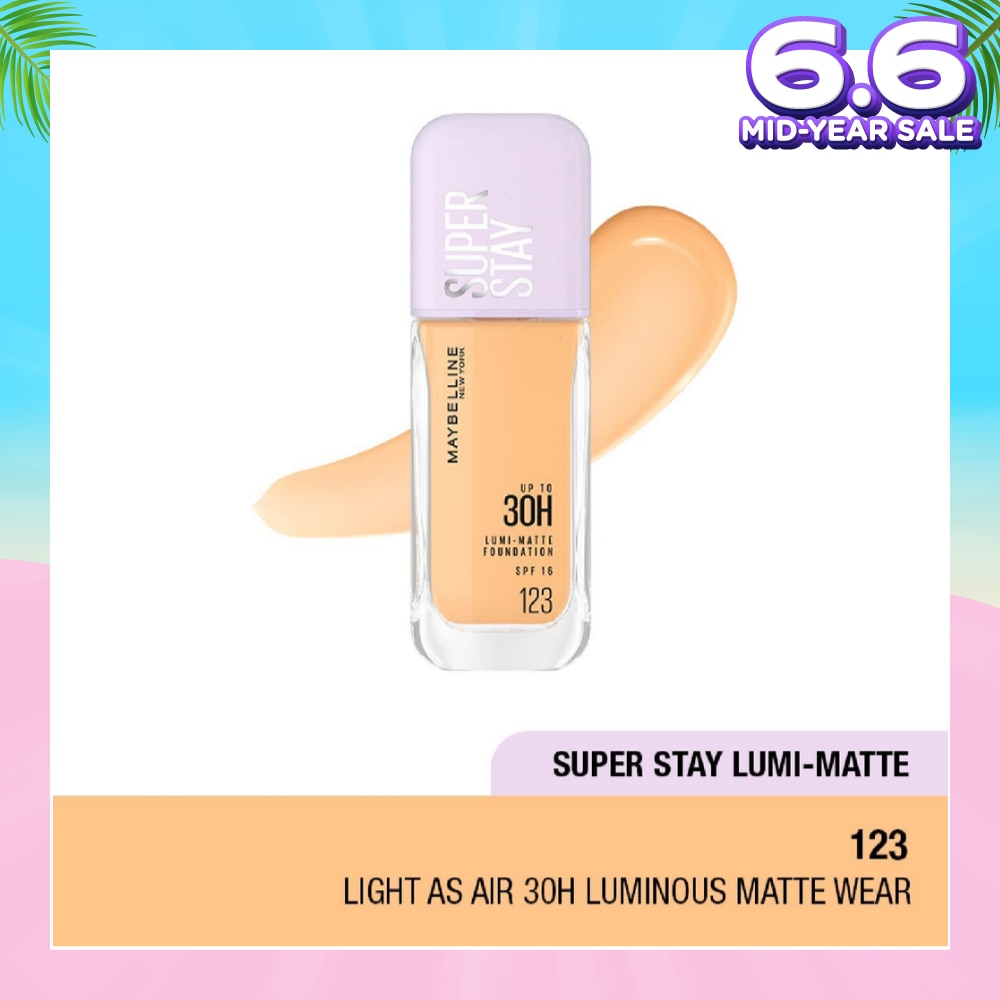 MAYBELLINE Superstay Lumi Matte Foundation 123 142g