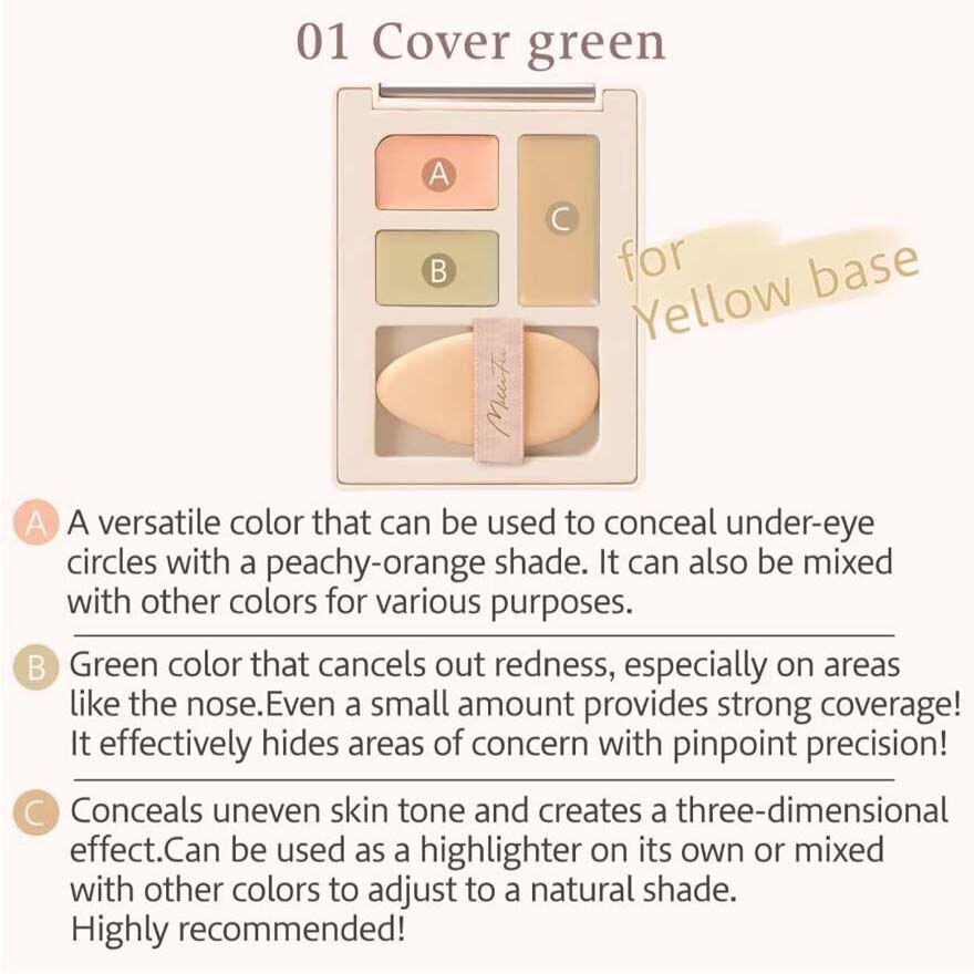 Secret Concealer Cover Green 01 3g