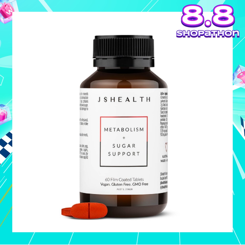 Metabolism + Sugar Support Vitamin Film Coated Tablet (To Reduce Cravings, To Support Blood Sugar Management & Healthy Body Metabolism & Metabolic Rate) 60s