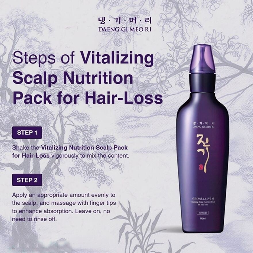 Vitalizing Scalp Nutrition Pack (Anti-Hairloss & Anti-Dandruff Tonice) 145ml