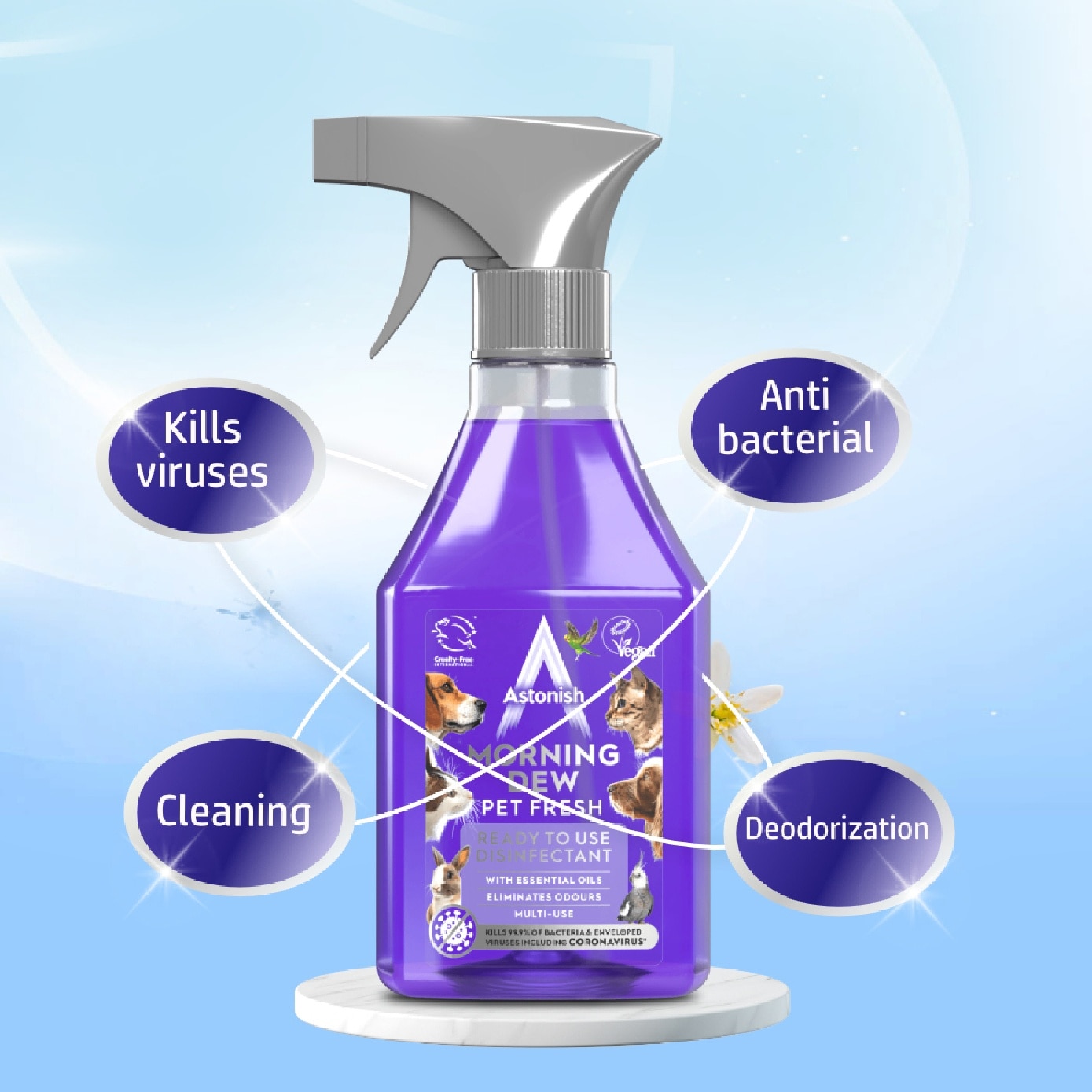 Ready to Use Disinfectant Morning Dew 550ml