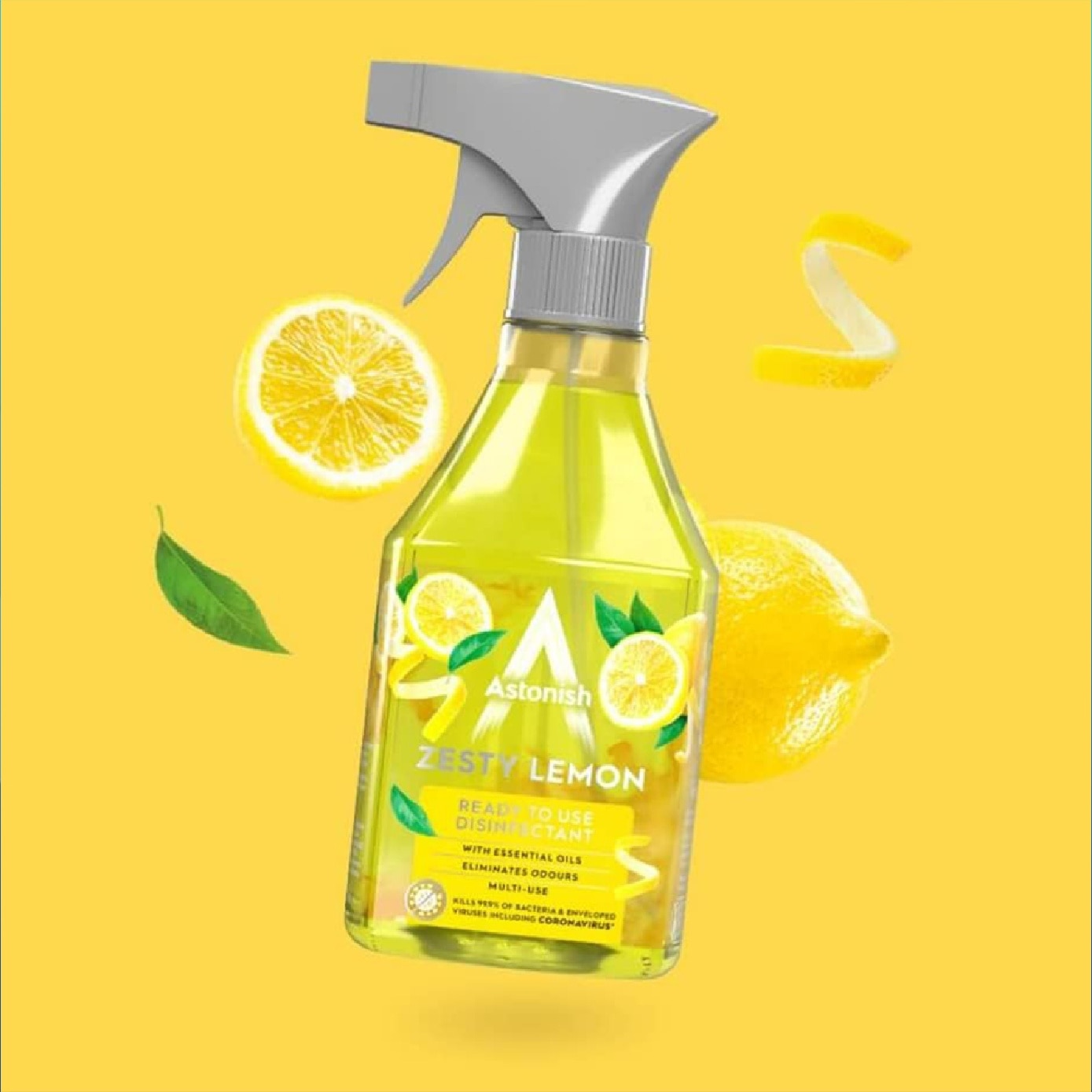 Ready to Use Disinfectant Zesty Lemon 550ml