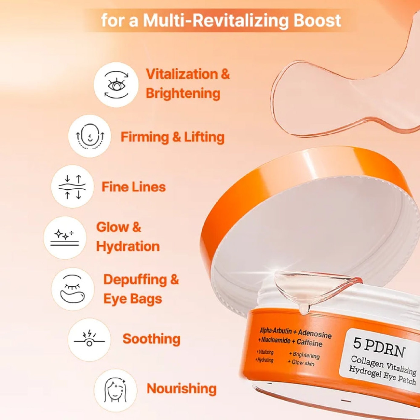 5 PDRN Collagen Vitalizing Hydrogel Eye Patch 60s