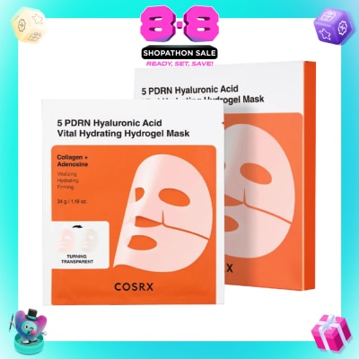 COSRX - 5 PDRN Hyaluronic Acid Vital Hydrating Hydrogel Mask 3s