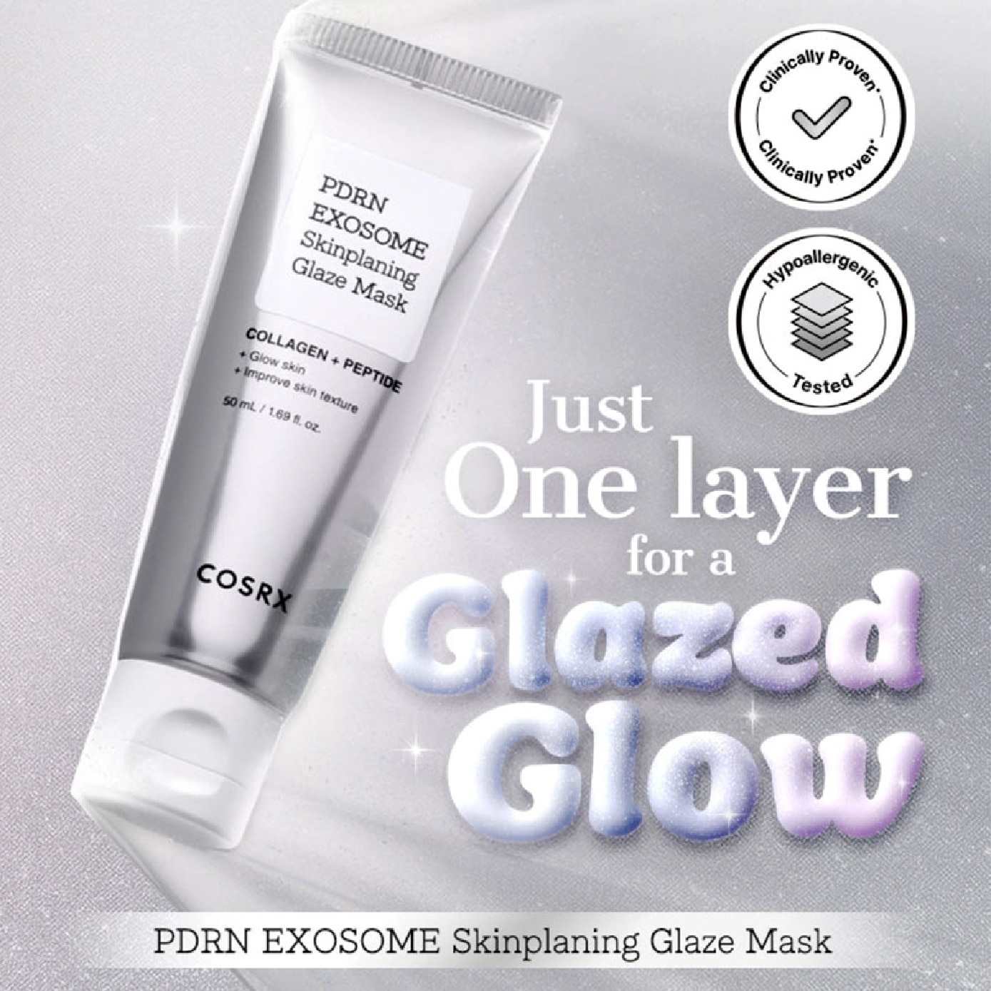 PDRN Exosome Skinplaning Glaze Mask 50ml with Spatula 1s