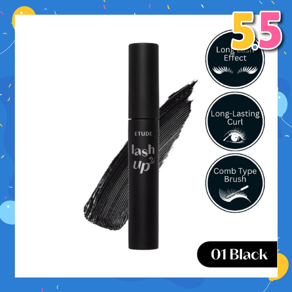Lash Up Comb Mascara #01 Black (Long Lasting Dramatic Long Lash Lifting Effect) 8g