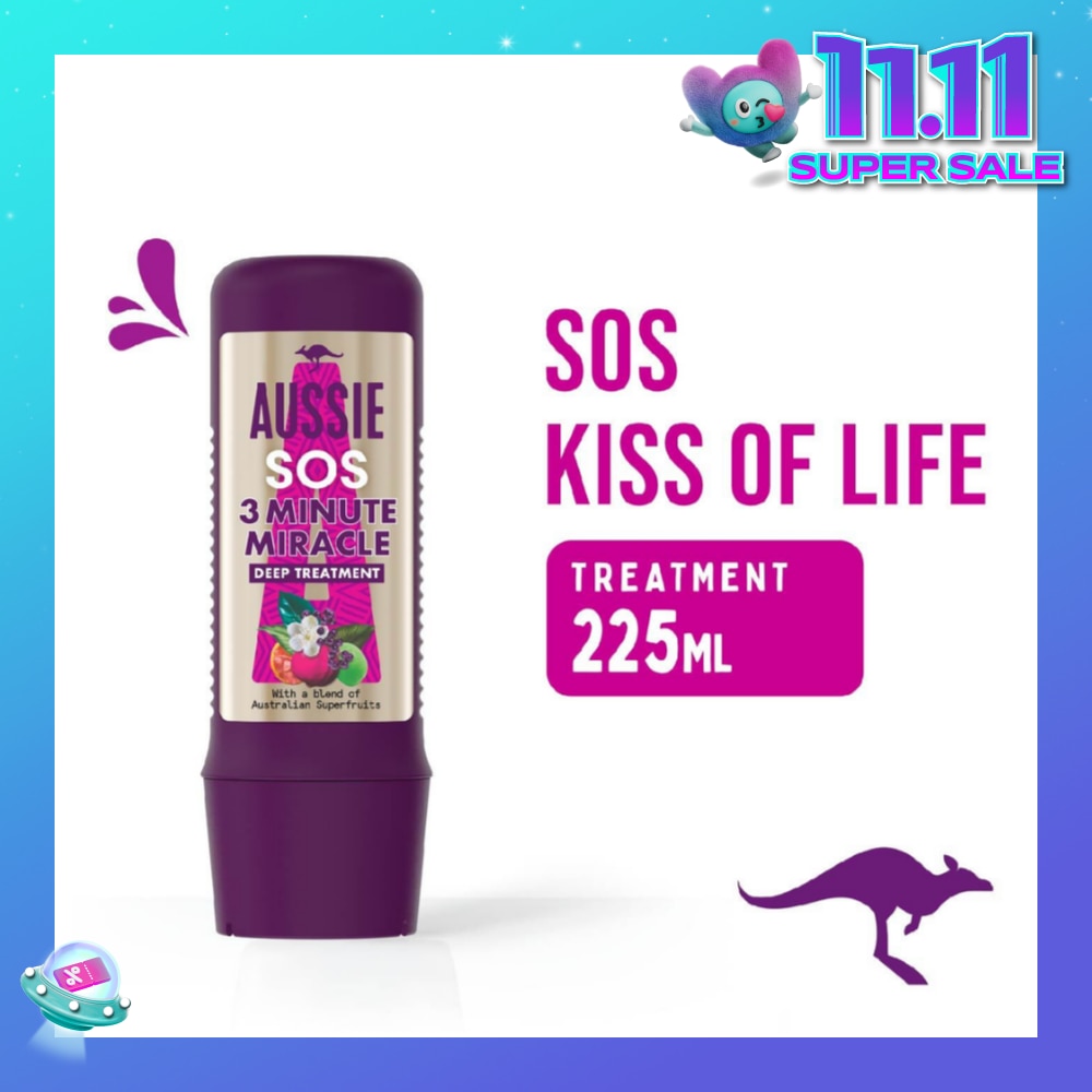 3 Minute Miracle SOS Vegan Deep Treatment Hair Mask For Damaged Hair 225ml