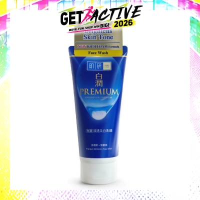 HADA LABO - Premium Whitening Facial Wash ( Triple Brightening Formula With Niacinamide, Arbutin & Vitamin C For Dull Skin) 100g image