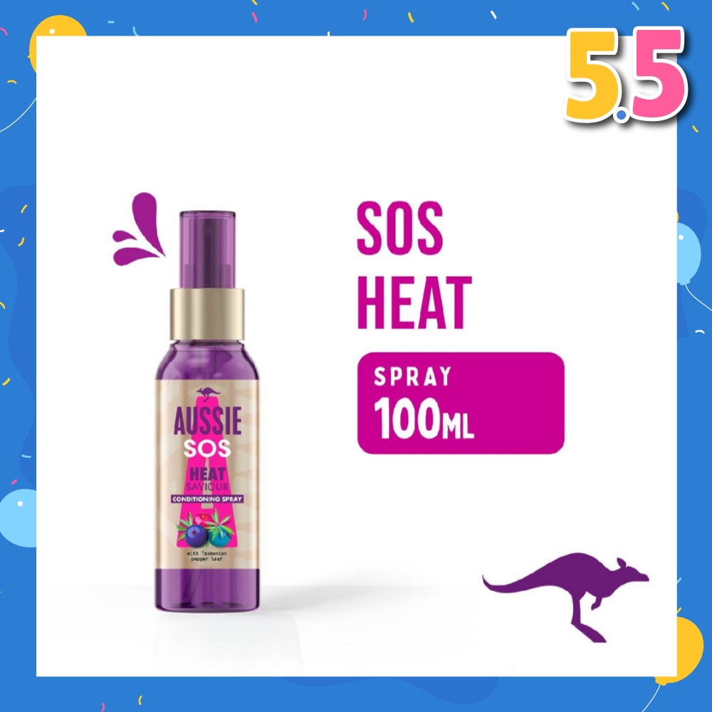 SOS Instant Heat Saviour Vegan Hair Spray For Dry Hair Damaged By Styling 100ml