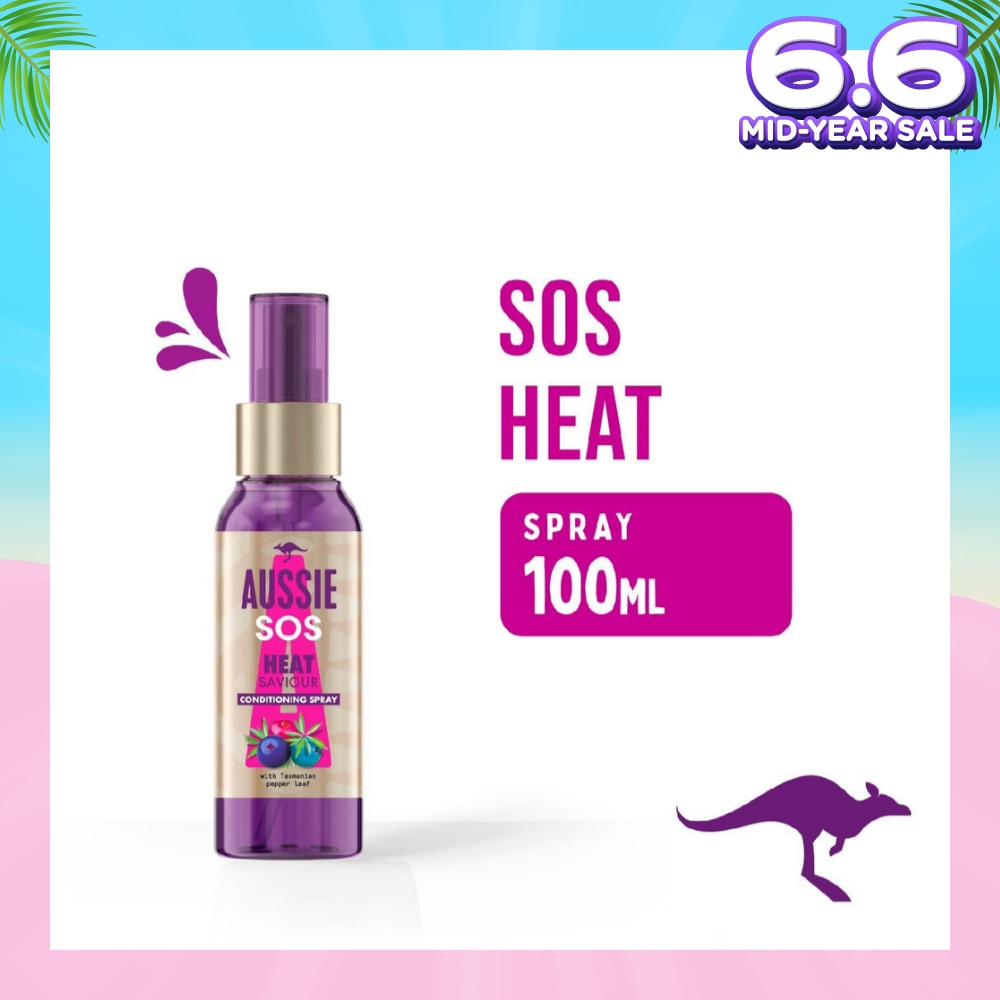SOS Instant Heat Saviour Vegan Hair Spray For Dry Hair Damaged By Styling 100ml