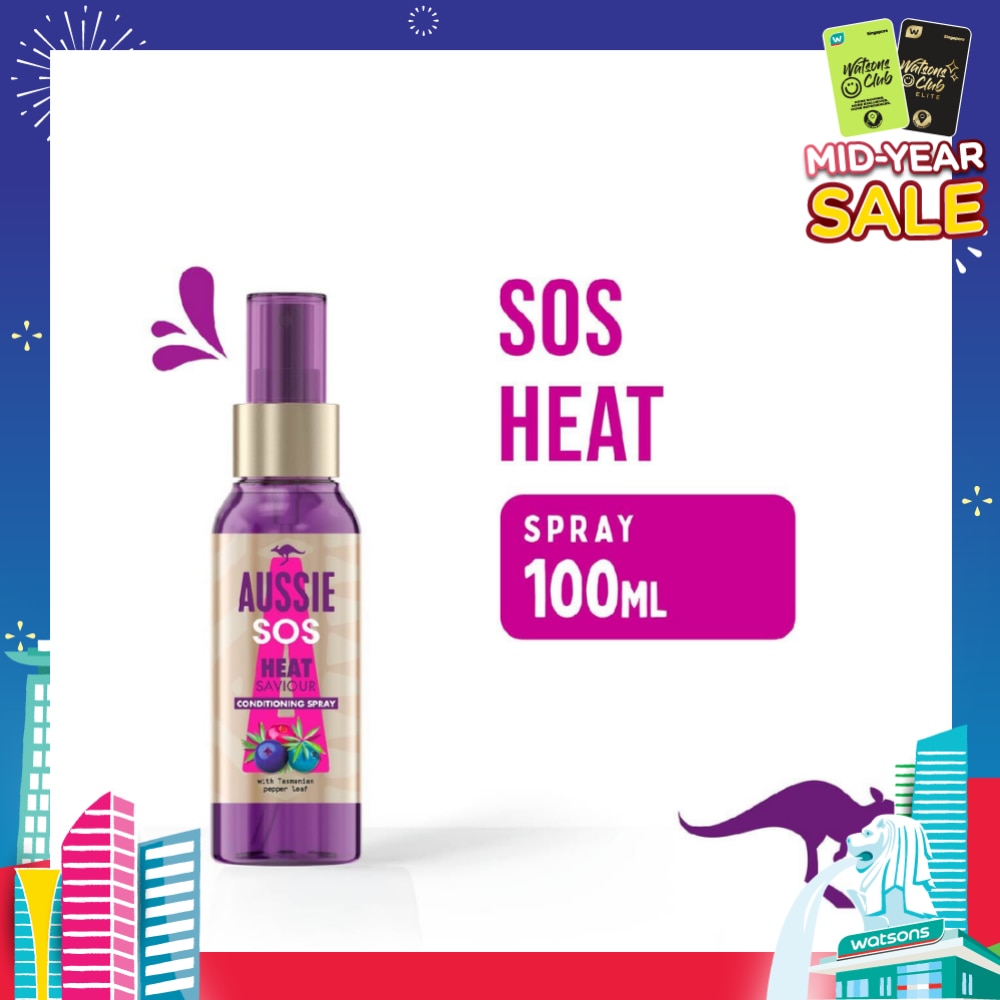 SOS Instant Heat Saviour Vegan Hair Spray For Dry Hair Damaged By Styling 100ml
