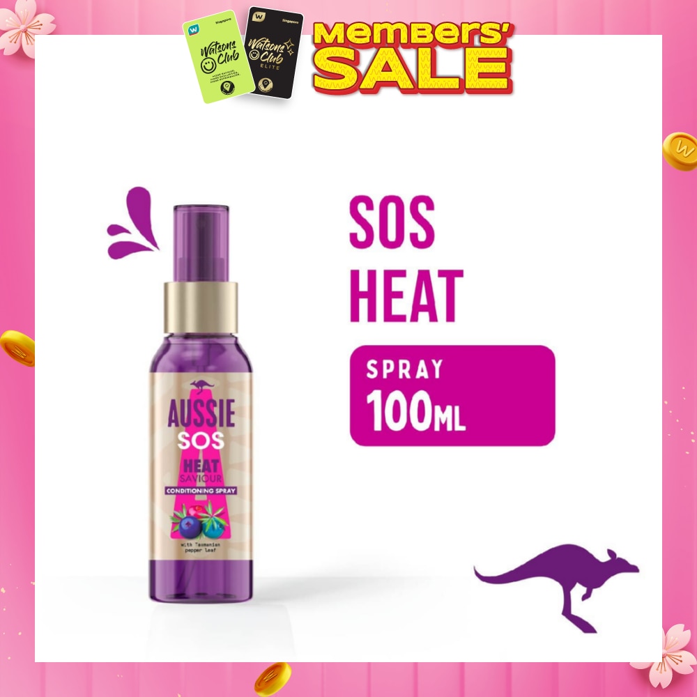 SOS Instant Heat Saviour Vegan Hair Spray For Dry Hair Damaged By Styling 100ml