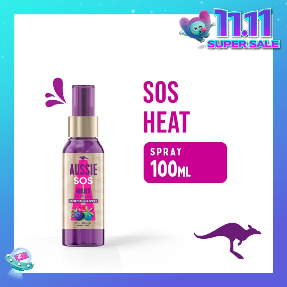 SOS Instant Heat Saviour Vegan Hair Spray For Dry Hair Damaged By Styling 100ml