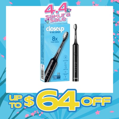 CLOSE-UP - Sonic Expert Electric Toothbrush Black 1s