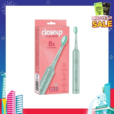 CLOSE-UP Sonic Expert Electric Toothbrush Green 1s