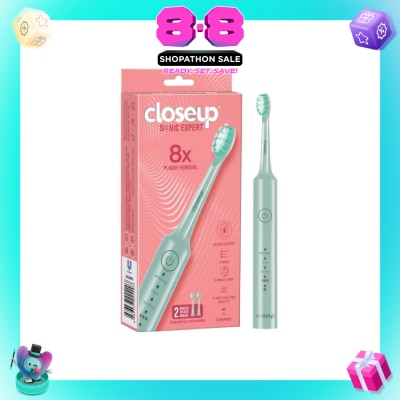 CLOSE-UP - Sonic Expert Electric Toothbrush Green 1s