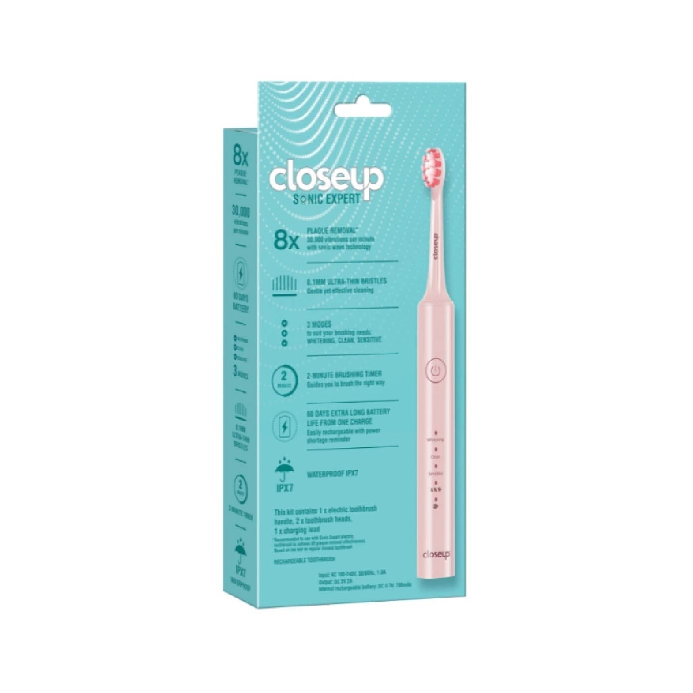 Sonic Expert Electric Toothbrush Pink 1s