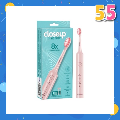 CLOSE-UP Sonic Expert Electric Toothbrush Pink 1s