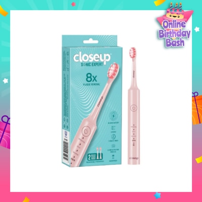 CLOSE-UP Sonic Expert Electric Toothbrush Pink 1s