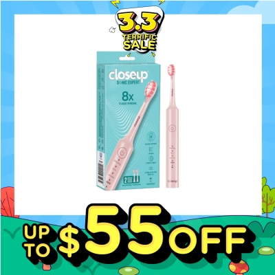 CLOSE-UP Sonic Expert Electric Toothbrush Pink 1s