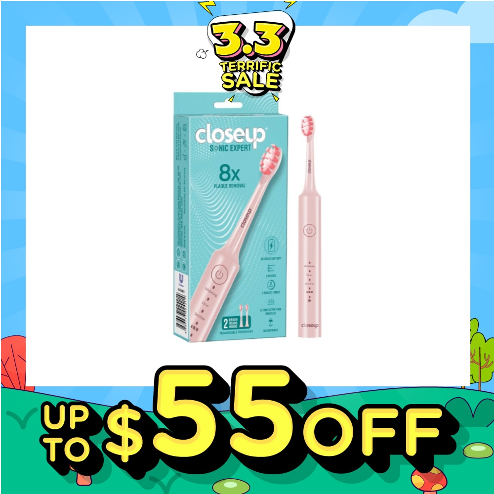 Sonic Expert Electric Toothbrush Pink 1s