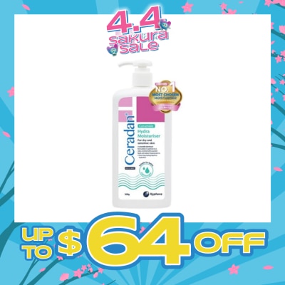 CERADAN - Hydra Moisturizer (Light-Textured Moisturizer + Suitable For Eczema-Prone + Dry & Sensitive Skin) 300g