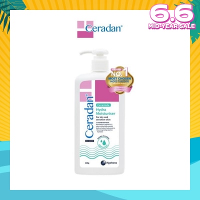 CERADAN Hydra Moisturizer (Light-Textured Moisturizer + Suitable For Eczema-Prone + Dry & Sensitive Skin) 300g