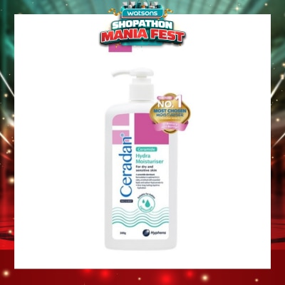 CERADAN - Hydra Moisturizer (Light-Textured Moisturizer + Suitable For Eczema-Prone + Dry & Sensitive Skin) 300g